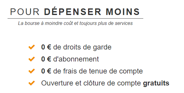bourse direct tarifs