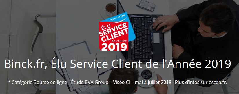 binck élu service client 2019